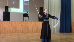 Фланкировка шашками. Носова Александра